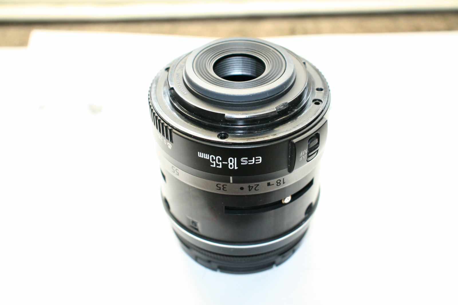 CANON レンズ EF-S 18-55mm USM エラー表示 修理メモ 絞り アパーチャ